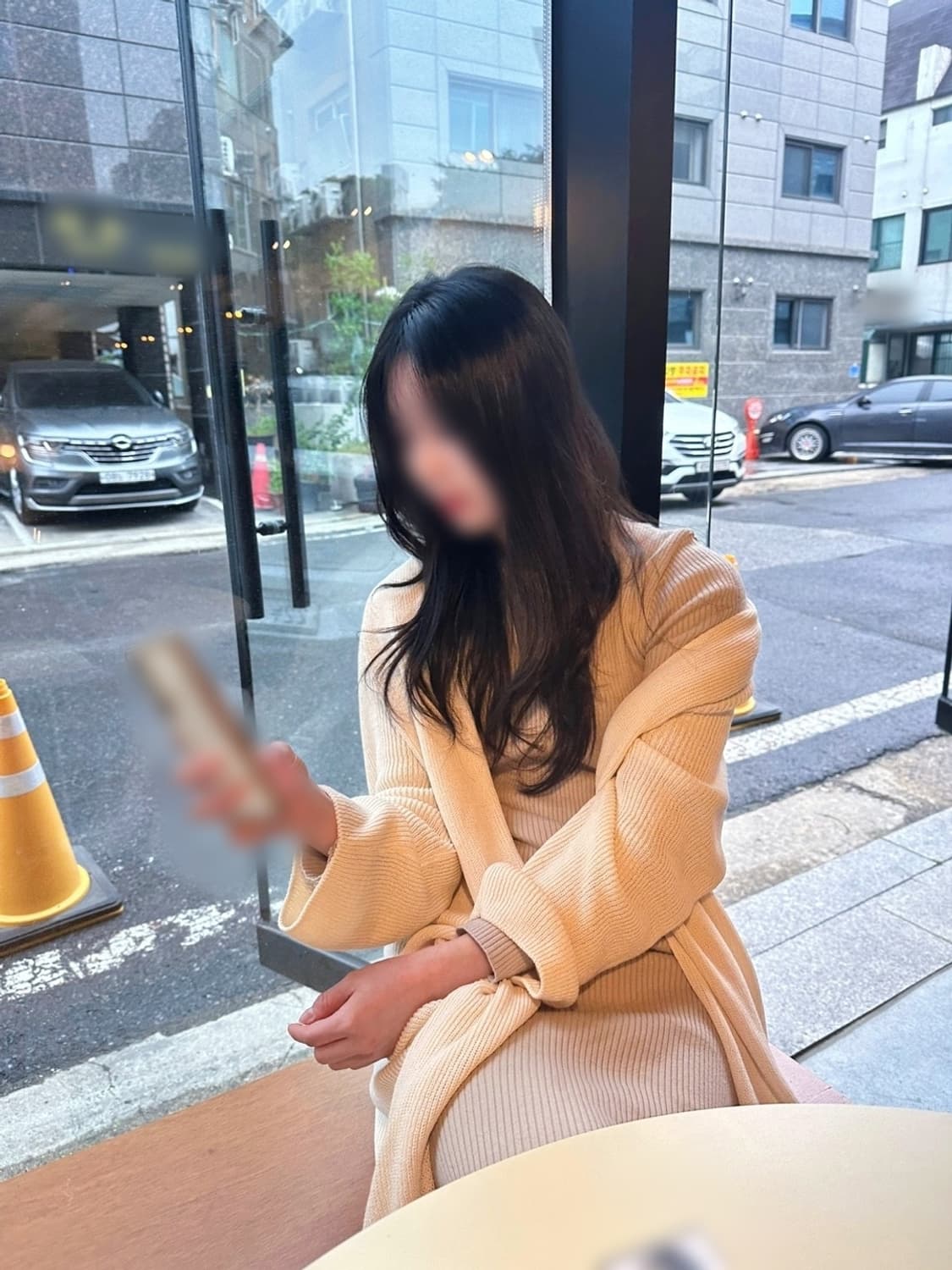 Sie 시에 썸머라이트 숄 가디건 (스탠다드/크림) 상품이미지1