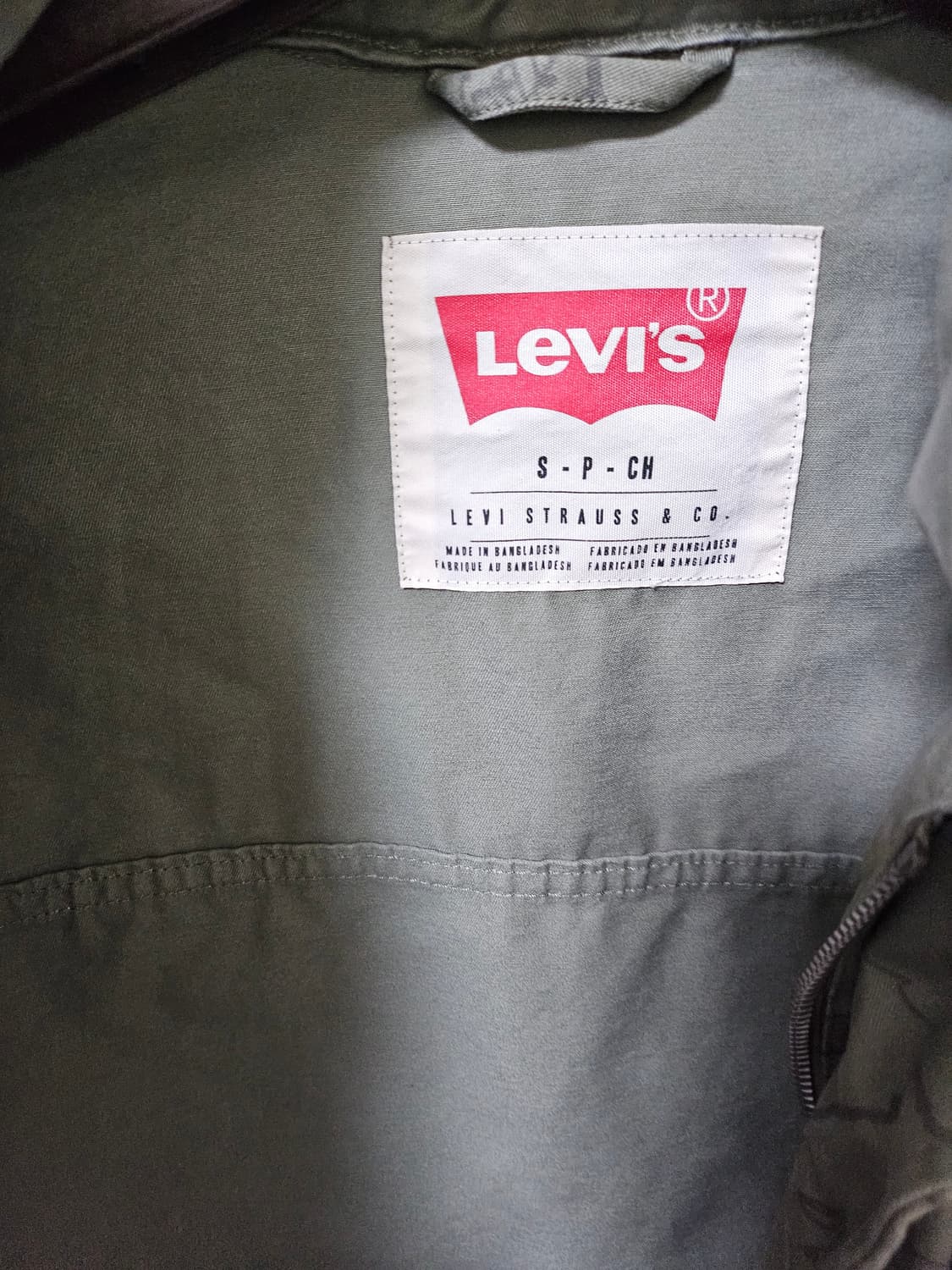 리바이스 디테일 야상 올리브그린 s 상품이미지3