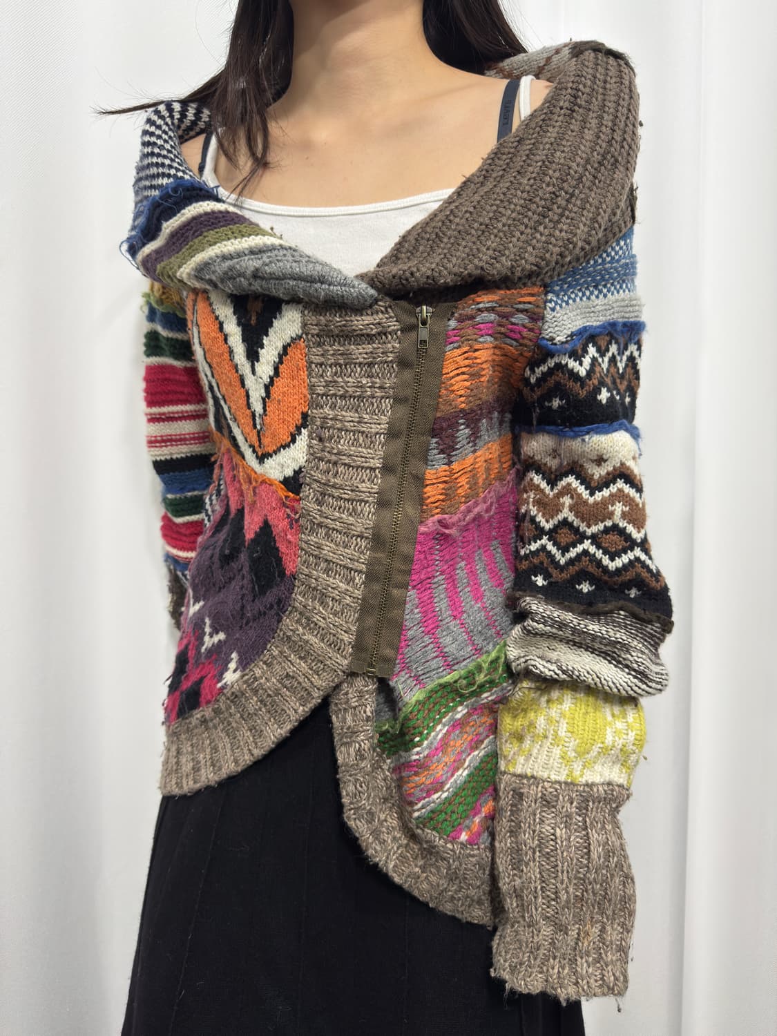 desigual multi color knit desing jacket  상품이미지3