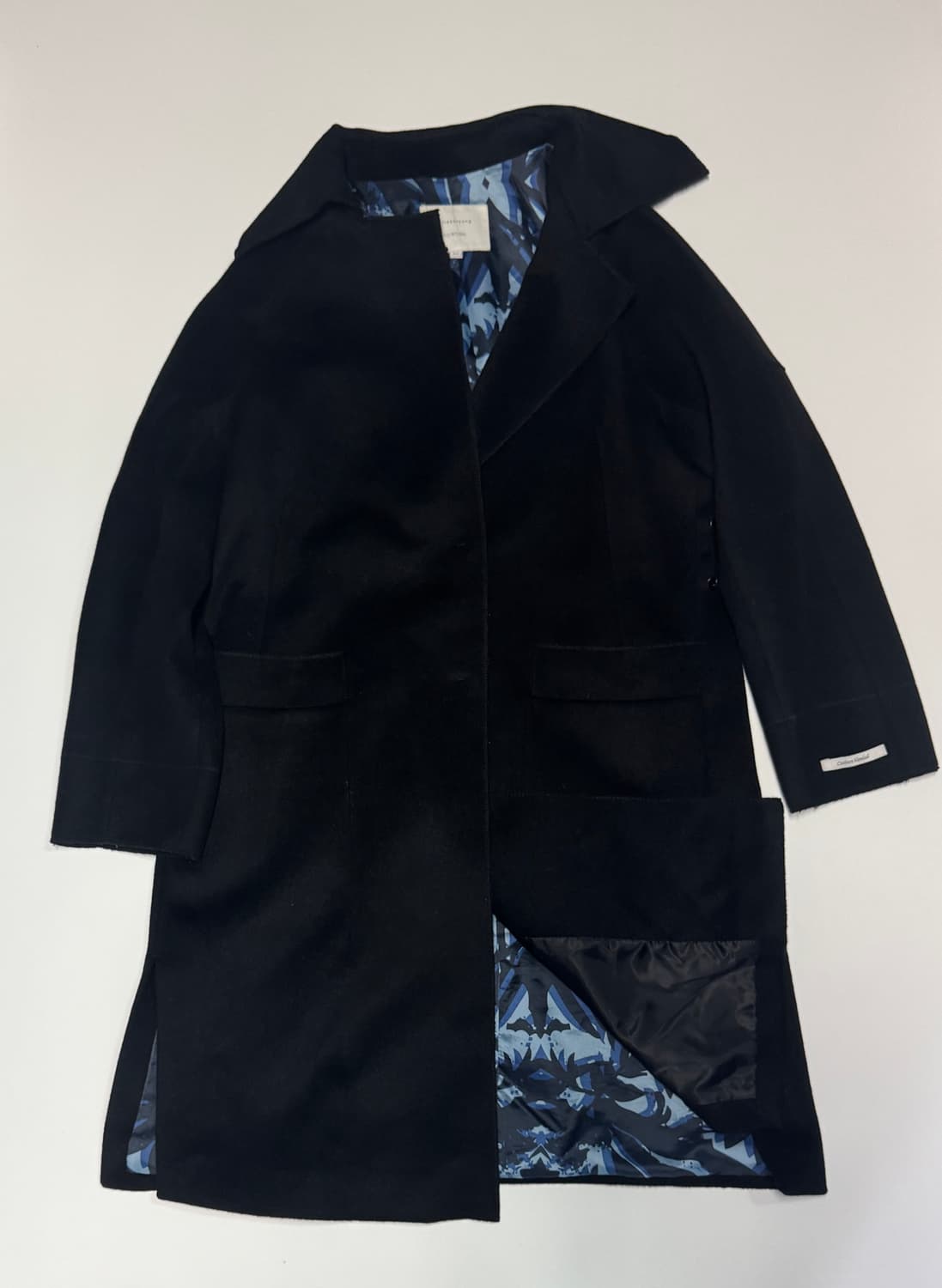 여성 쏘울 sowool 김서룡 캐시미어 혼용 블랙 코트 55 상품이미지1