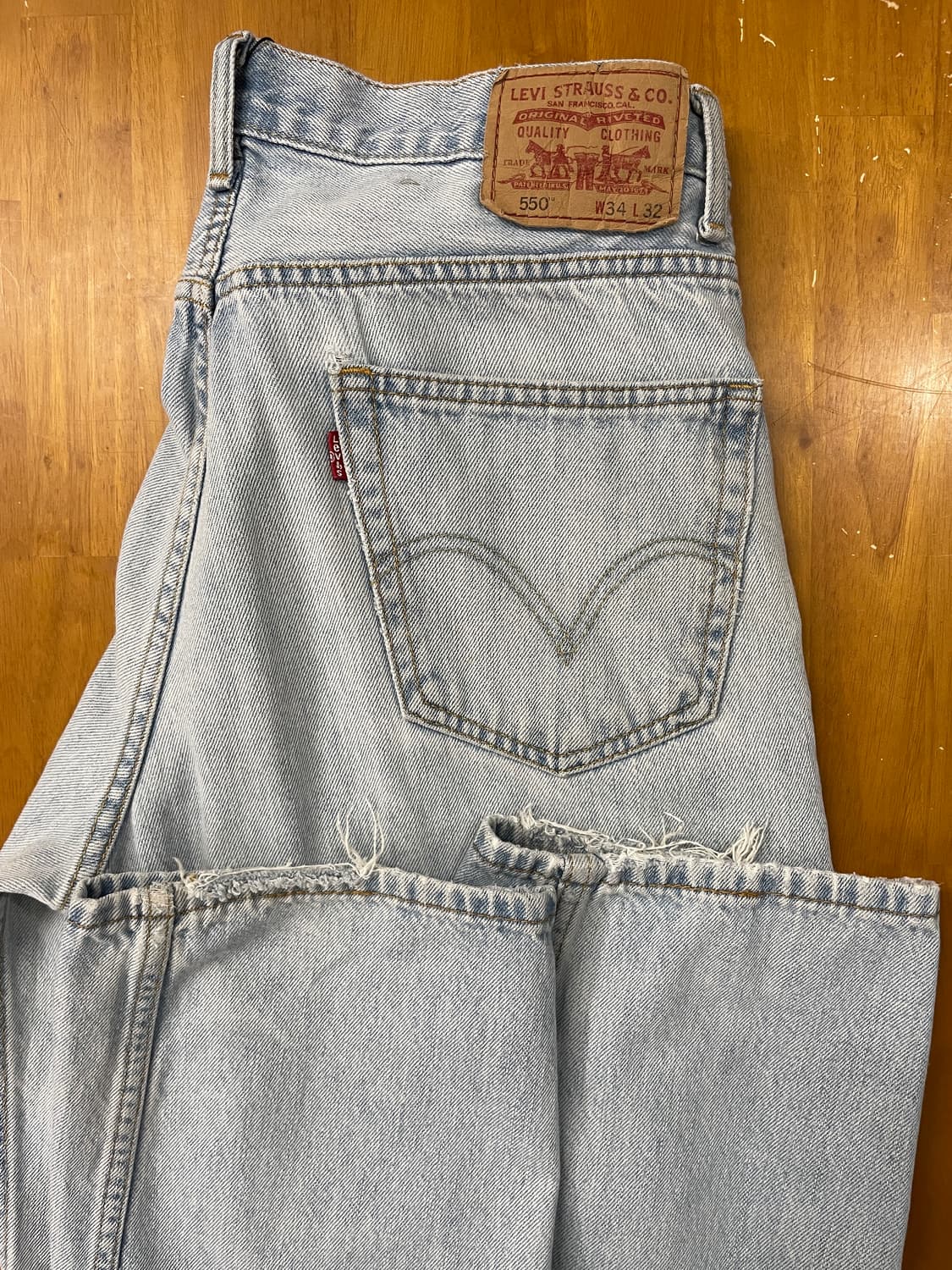 Levi's 550 연청 데님 팬츠  상품이미지10