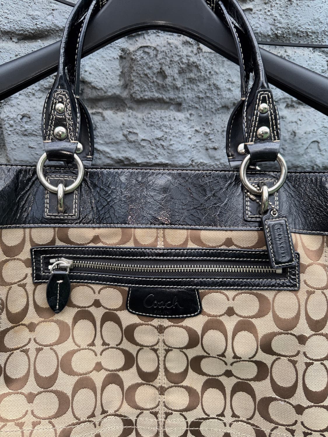 Coach 코치 블랙 숄더백 상품이미지2
