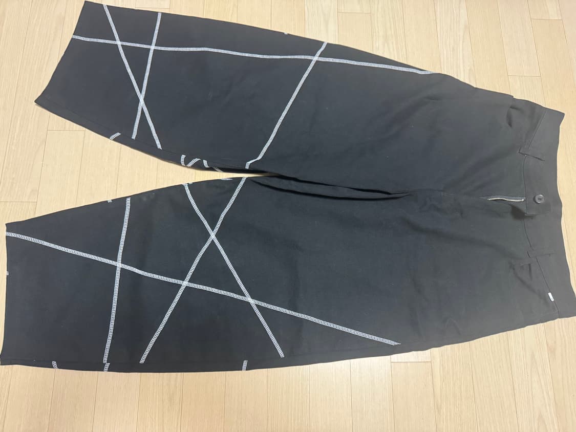 노매뉴얼 와이드 팬츠 블랙L 상품이미지1