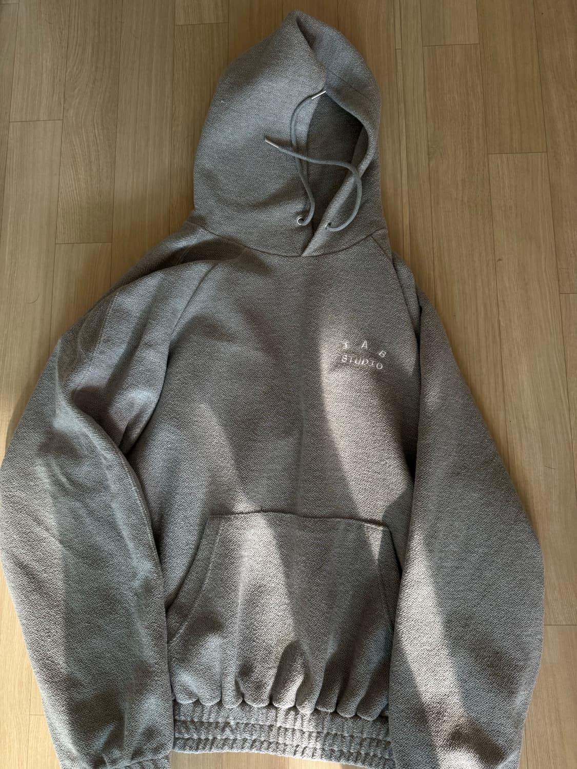 아이앱스튜디오 헤링본 후드 그레이 XL 상품이미지3