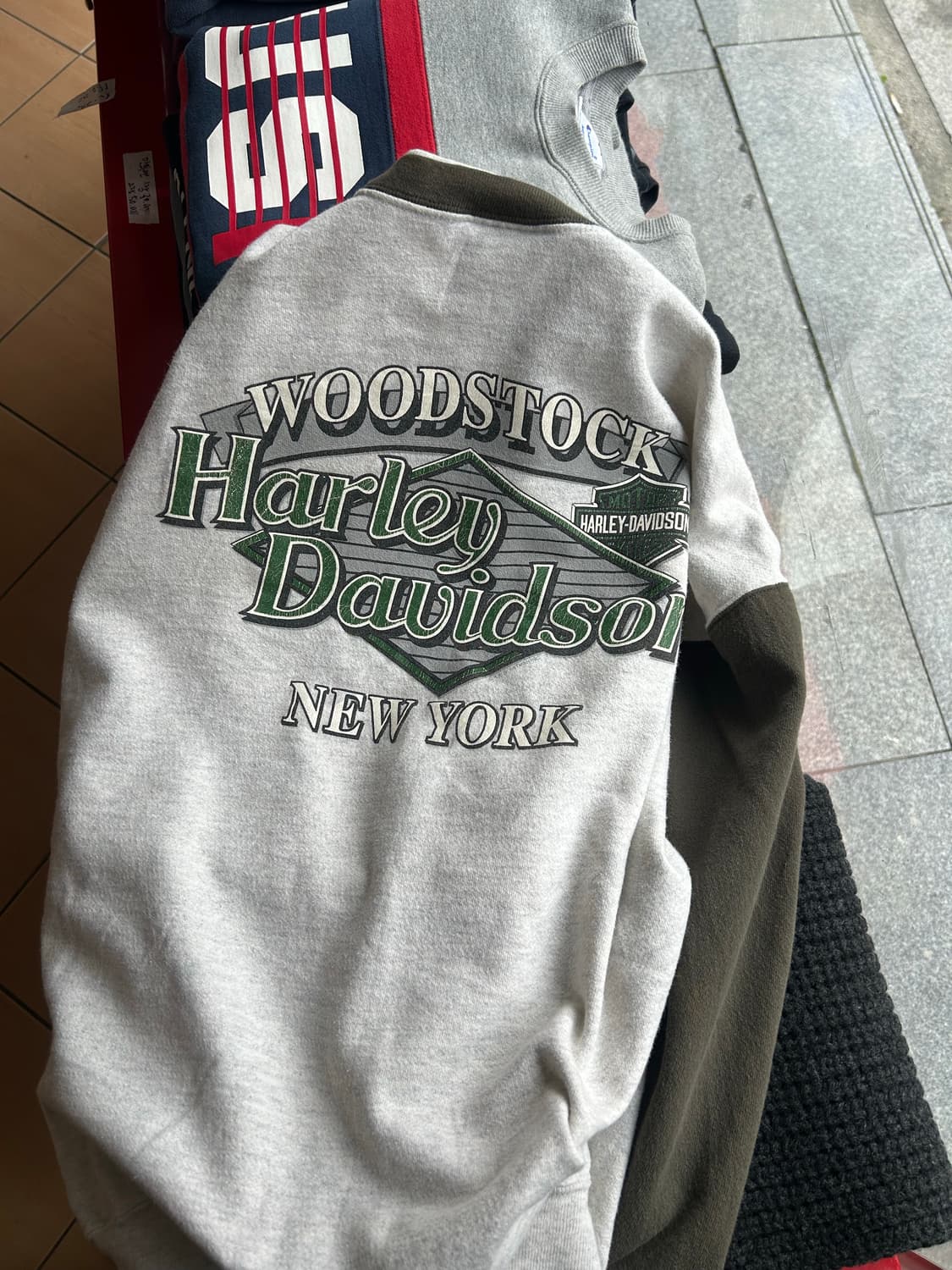 90‘s 빈티지 할리데이비슨 하이네켄오마주 스웻셔츠 상품이미지1