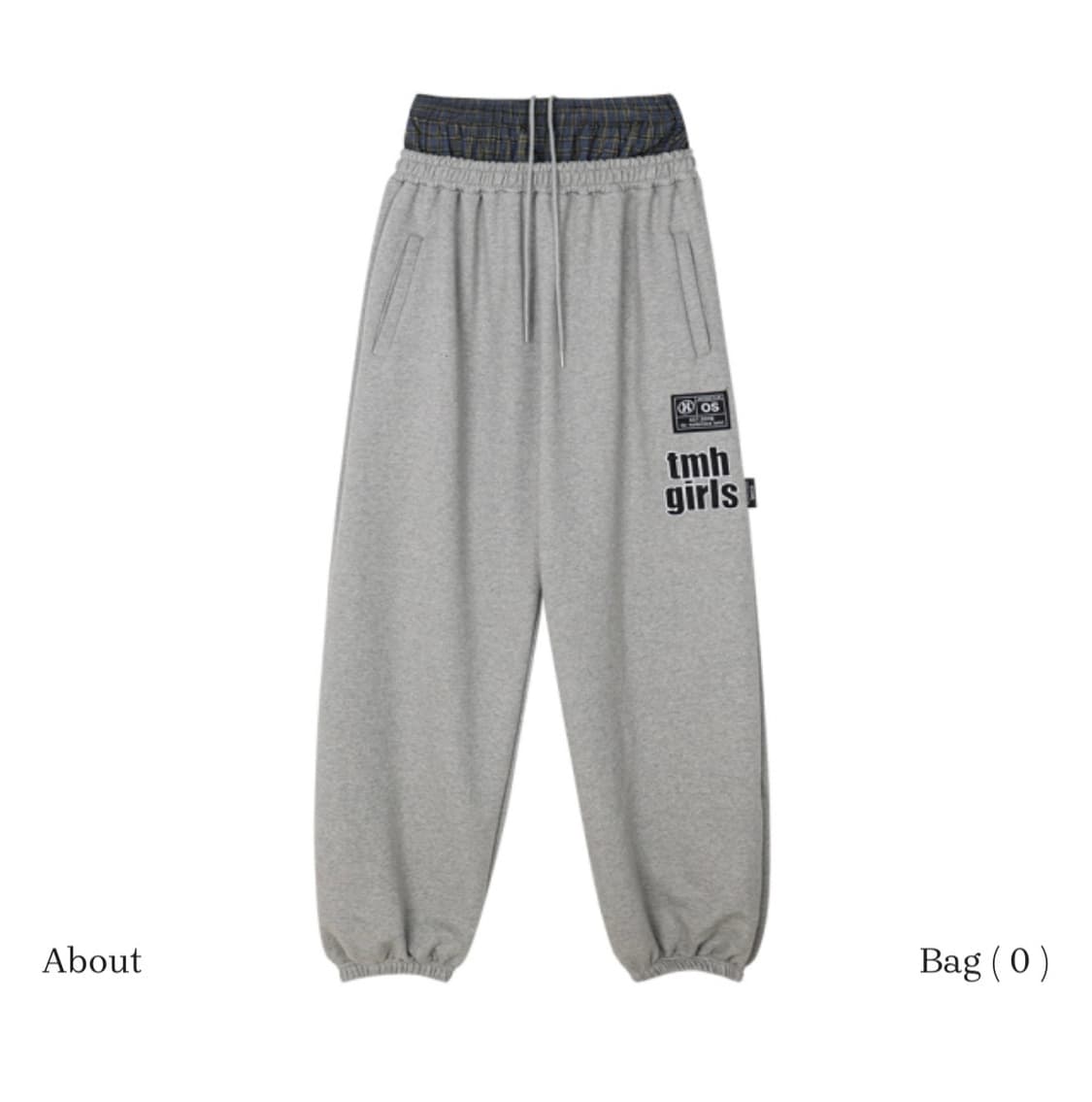 더미스테리어스호텔 레이어드 스웻 팬츠 (있지 유나 착용) 상품이미지4