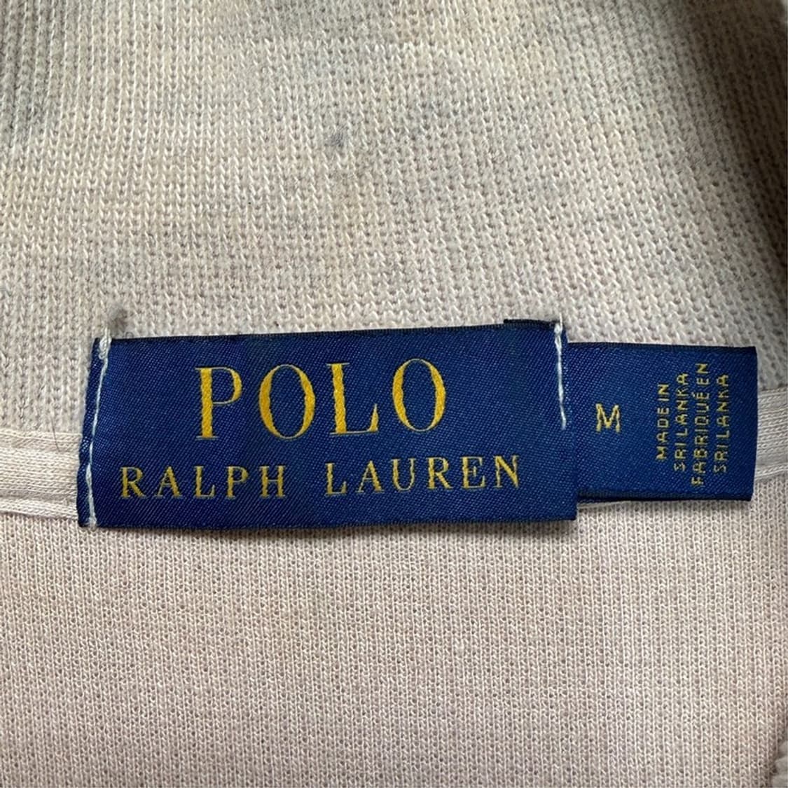 폴로랄프로렌 반집업 니트 베이지 M 상품이미지4