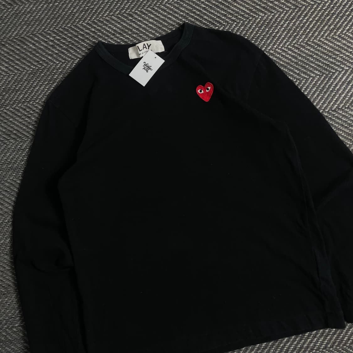 꼼데가르송 하트와펜 블랙 롱슬리브 티셔츠y 3290 상품이미지1