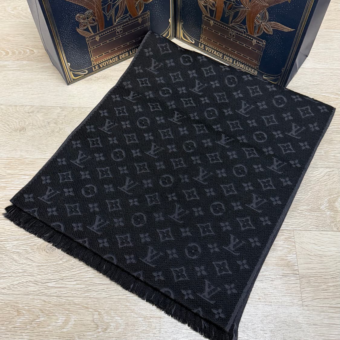 [미사용/선물가능] 루이비통 모노그램 클래식 머플러 목도리 풀구성 상품이미지5