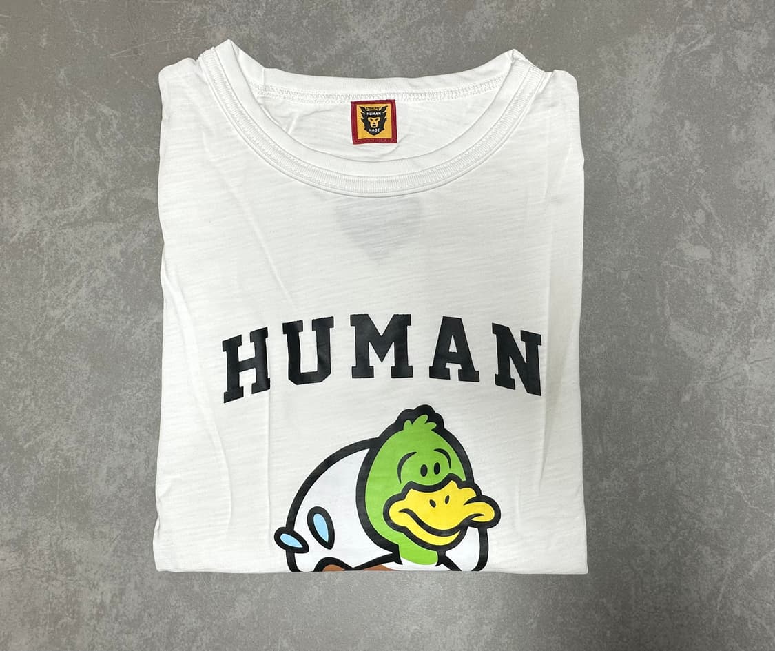 휴먼메이드 #2311 오리 반팔 화이트 상품이미지2