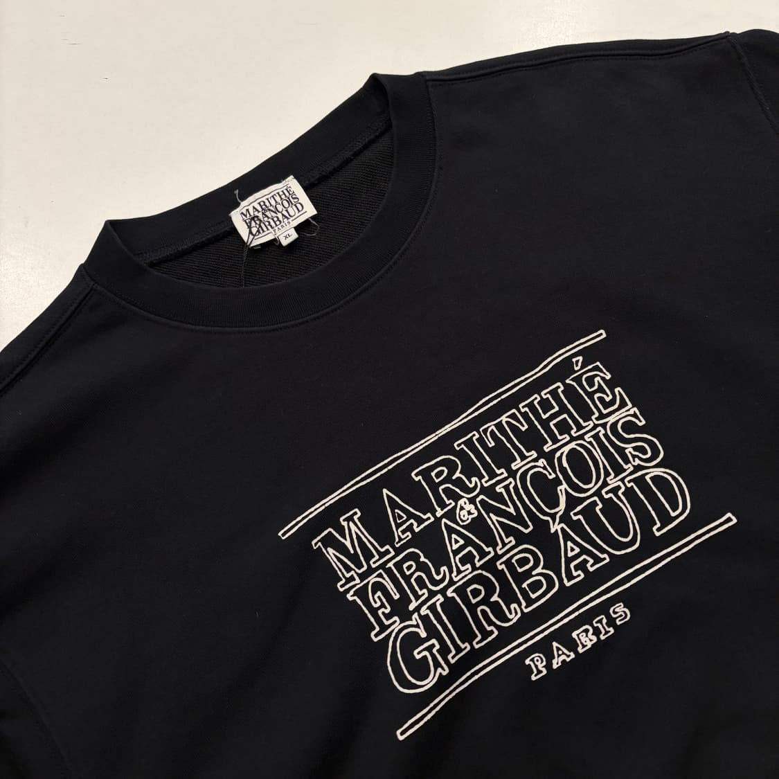 [XL] 마리떼 프랑소와 저버 블랙 맨투맨 티셔츠 D62 상품이미지3