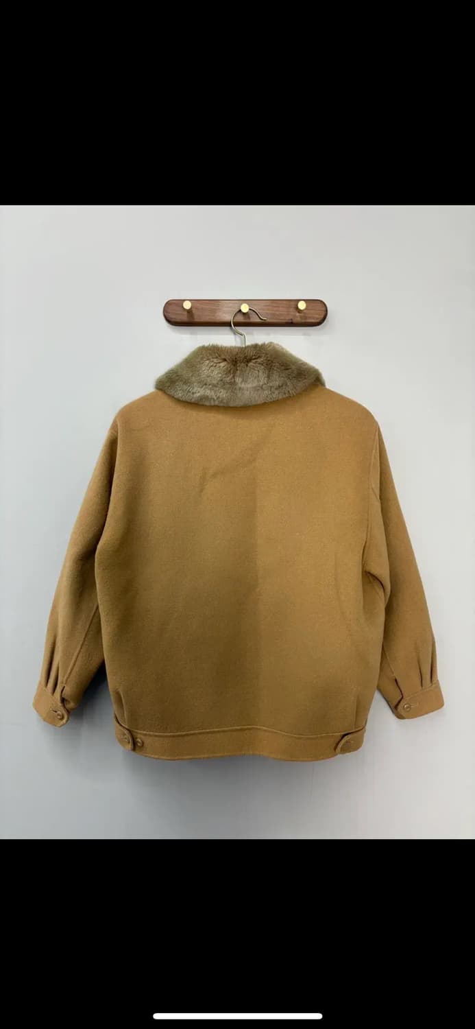 발렌시아가 퍼 카라 숏 해링턴 브라운자켓 H1801 상품이미지5