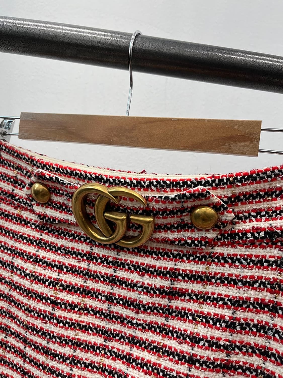 여) 구찌 GG금장 트위드 스커트  상품이미지3