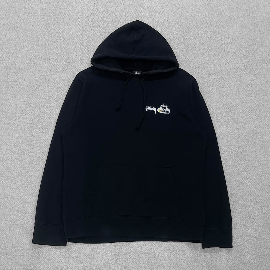 스투시 Stussy MTV raps 퍼블릭 애너미 후드티 블랙 상품이미지2