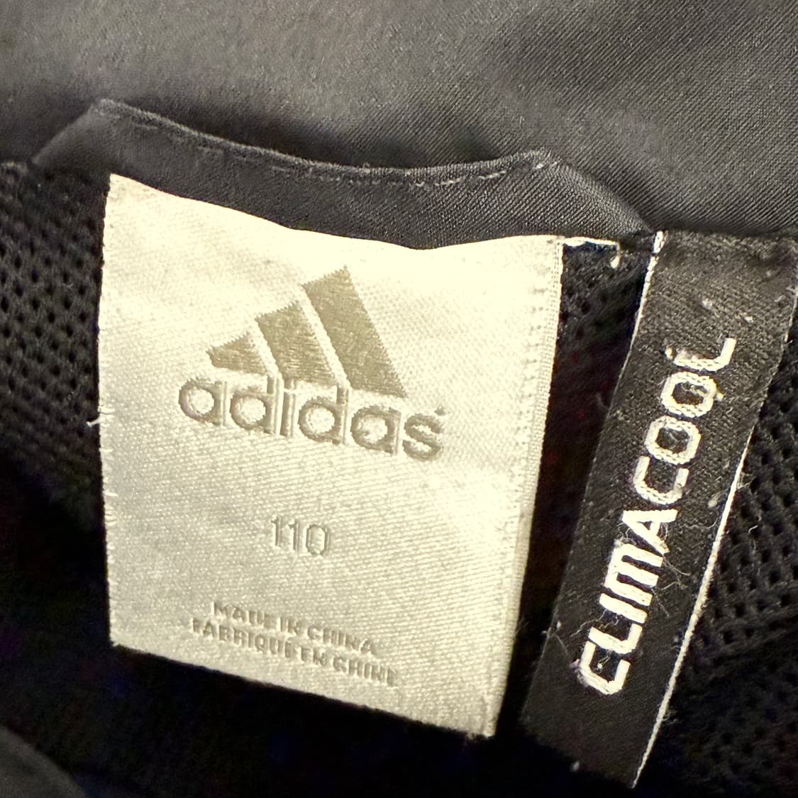 [정품/110] 아디다스 검정색 바람막이 자켓 b18 상품이미지5