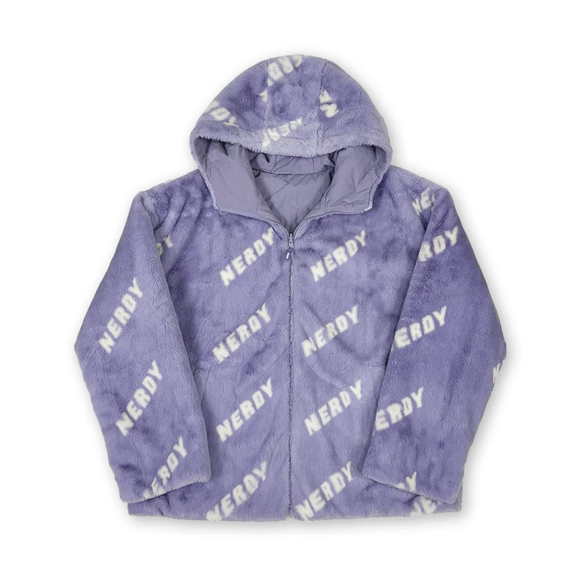 널디 리버시블 퀼팅 플리스 후드 자켓 상품이미지3