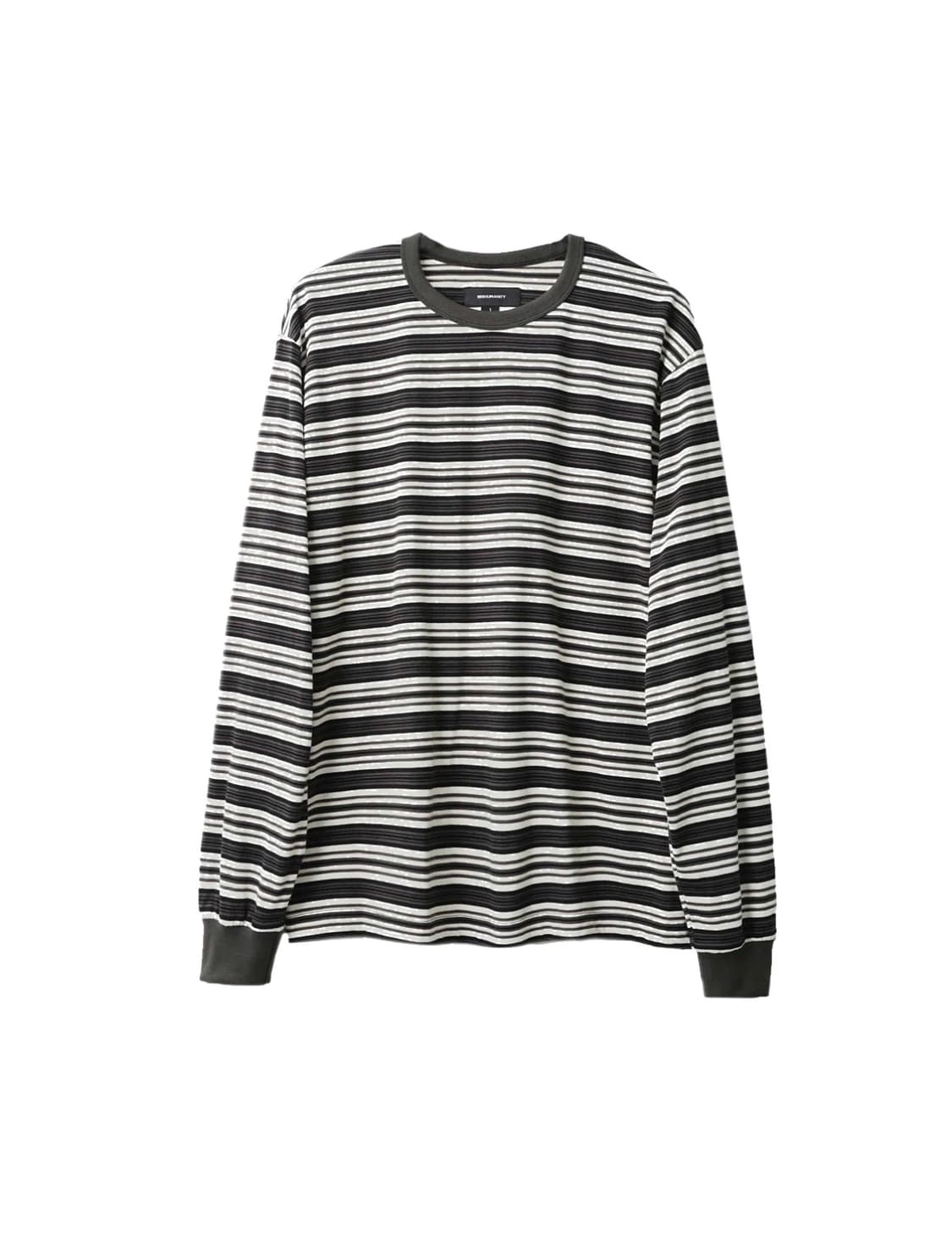 999휴머니티 EASY STRIPE LONGSLEEVE CHARCOAL 상품이미지1