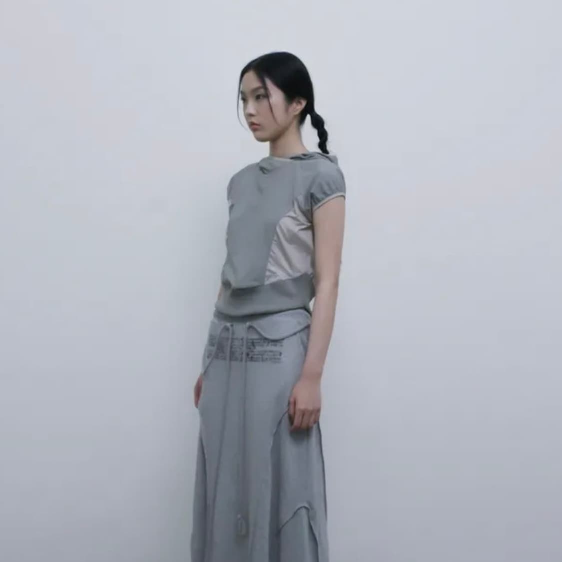 오호스 투웨이 후디 볼레로 카키 상품이미지3