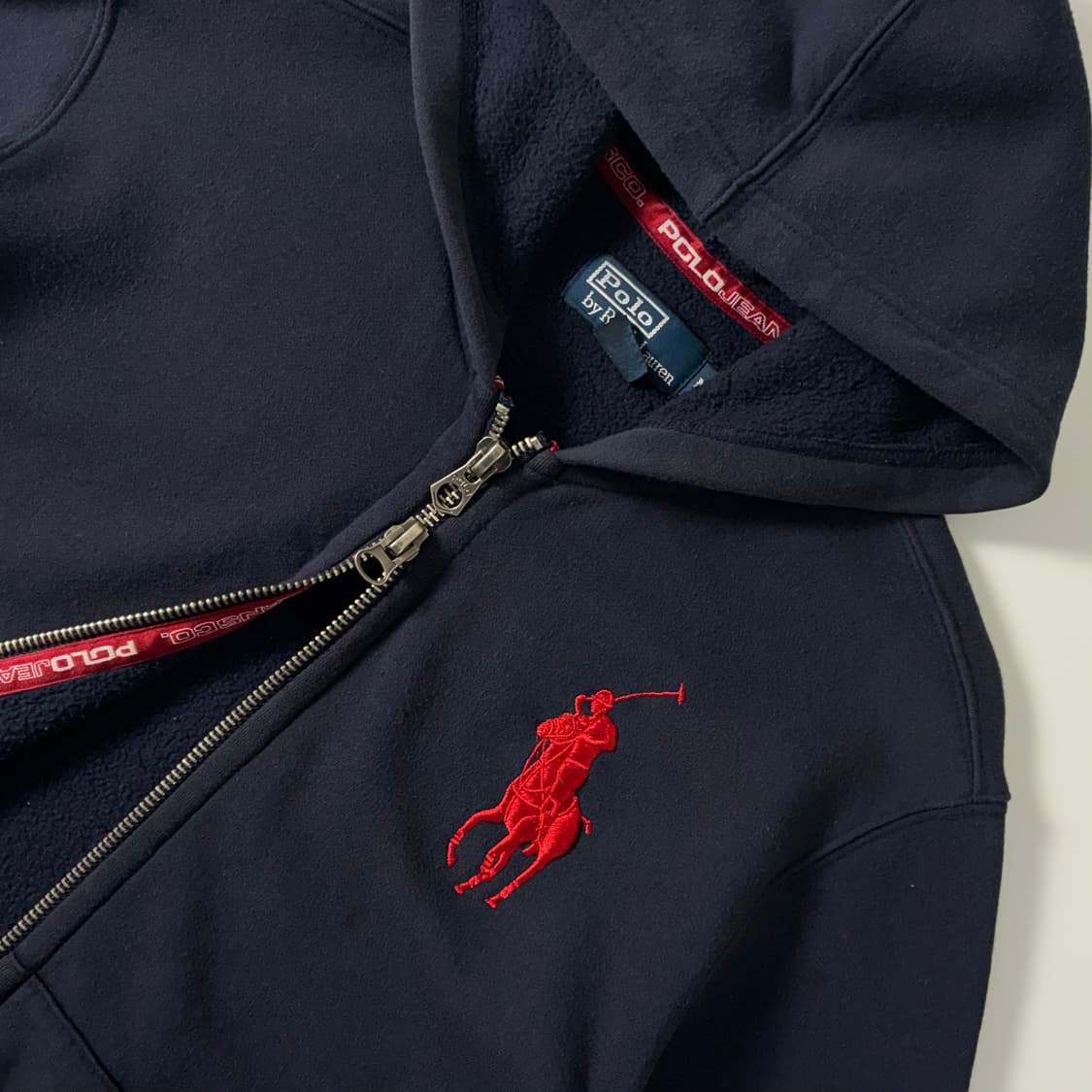 Polo 폴로 랄프로렌 90‘s2-way USA 빅포니 후드집업 상품이미지3