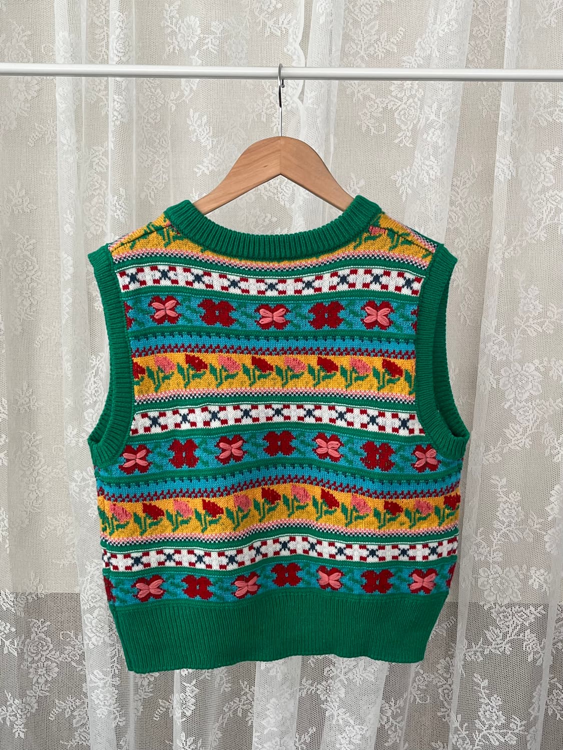 L) 자라 꽃 자수 니트 베스트 상품이미지2