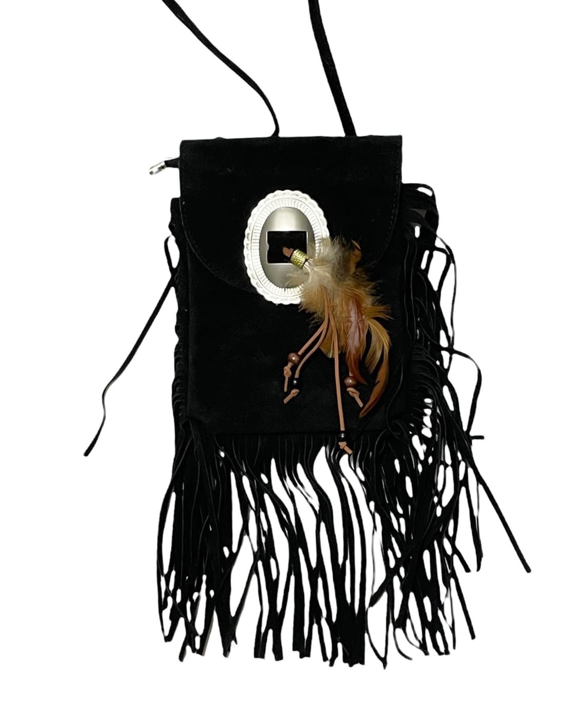 Fringe suede cross bag 상품이미지1