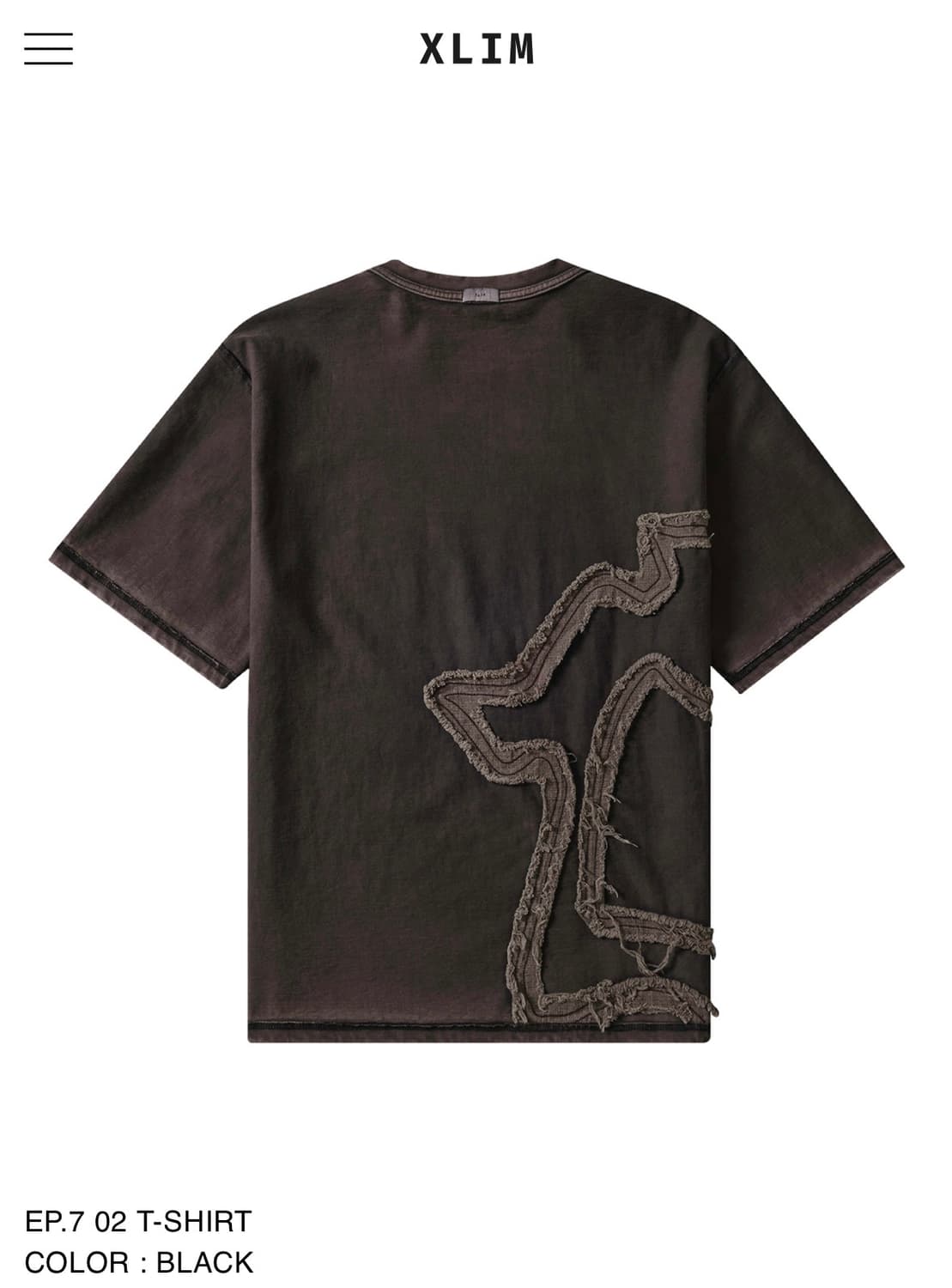 Xlim ep.7 02 T-shirt black 상품이미지1