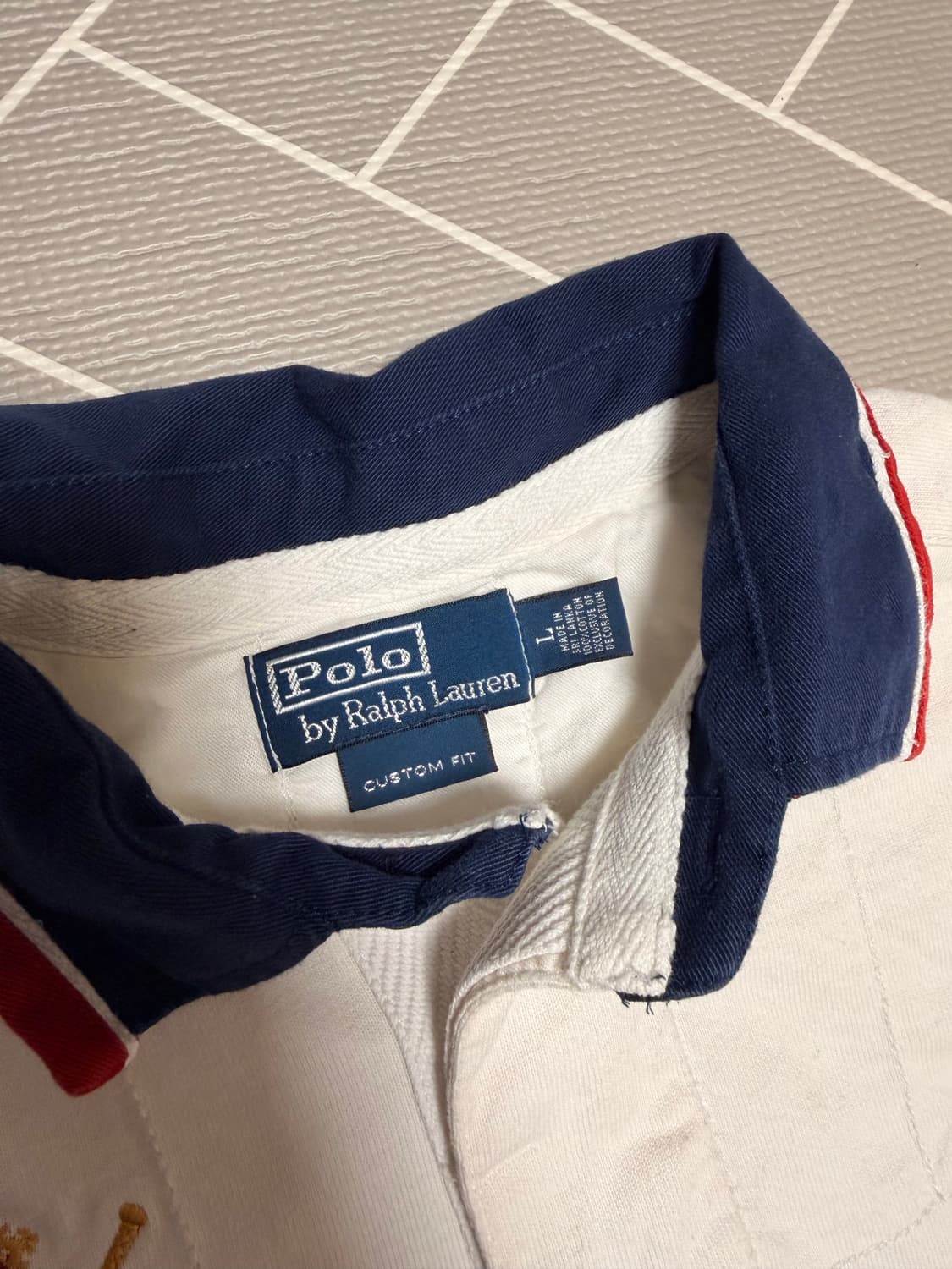 폴로 빅포니 긴팔 럭비티 아이보리 상품이미지5