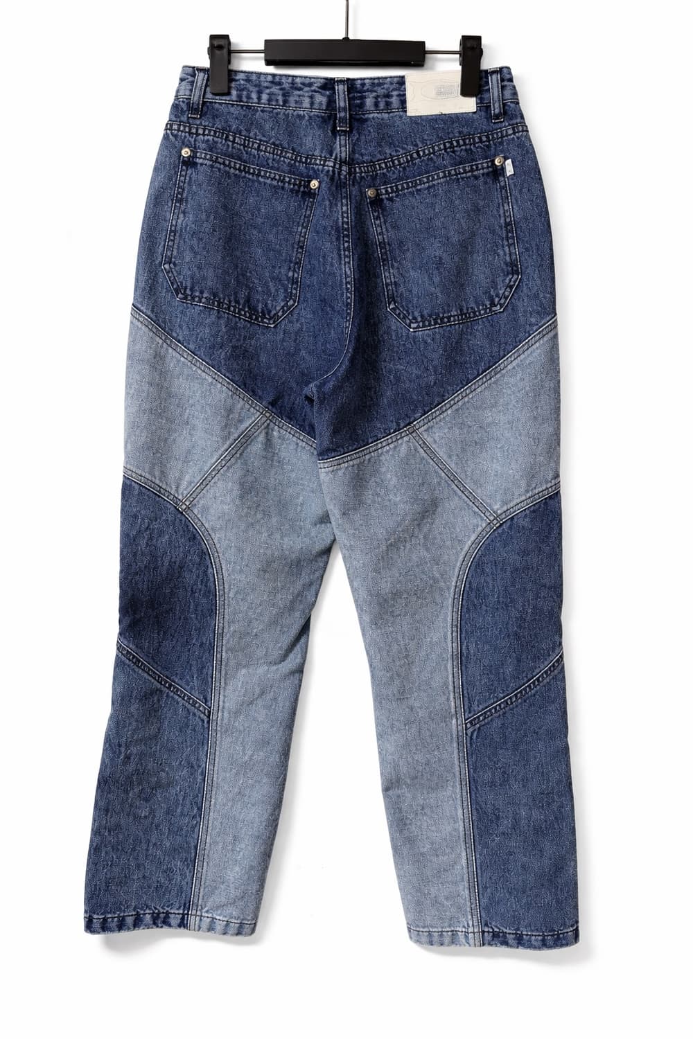 크리틱 절개 투톤 패널 와이드 데님 청바지 M 상품이미지2