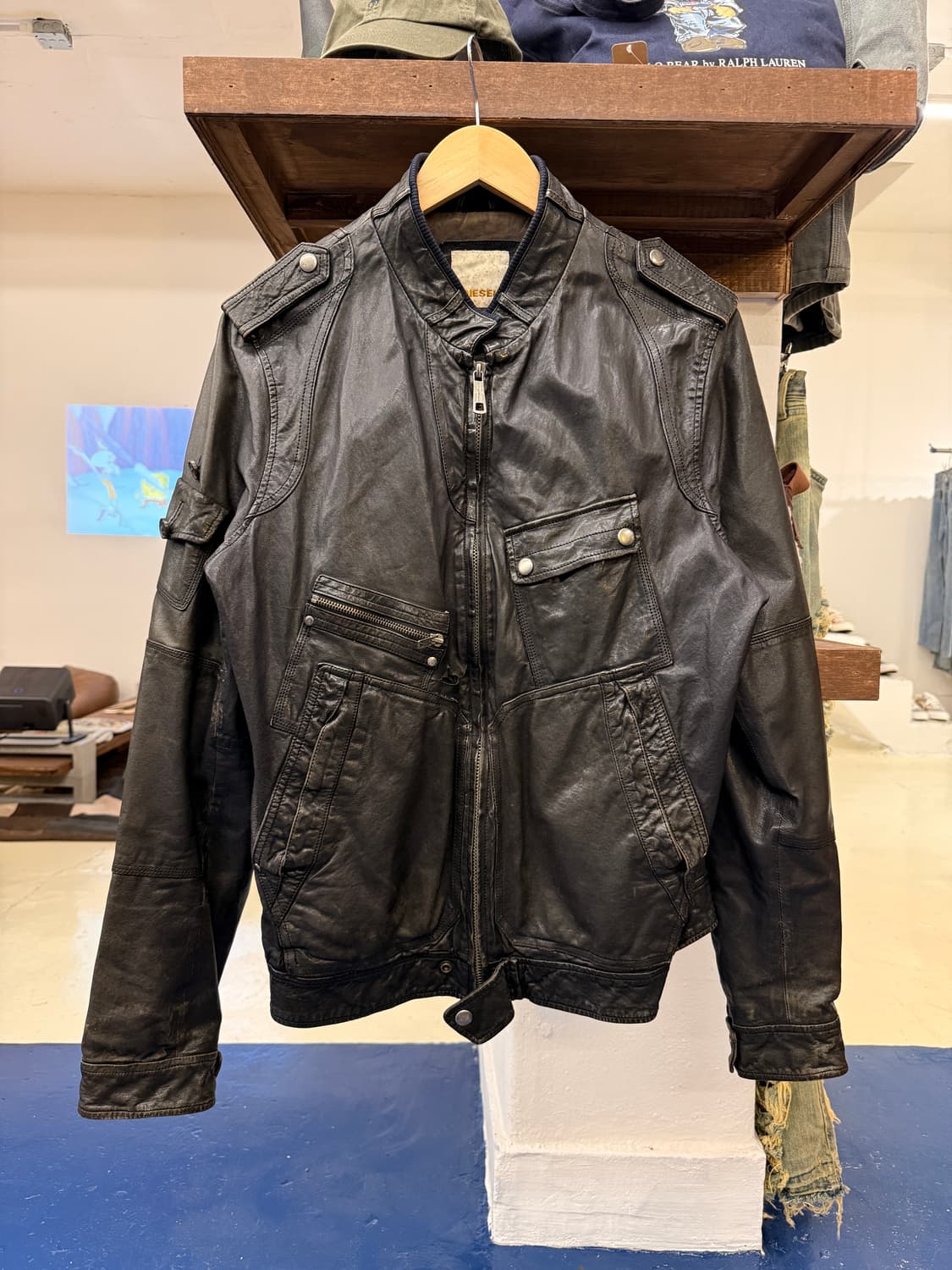 DIESEL 디젤 레더 자켓 상품이미지3