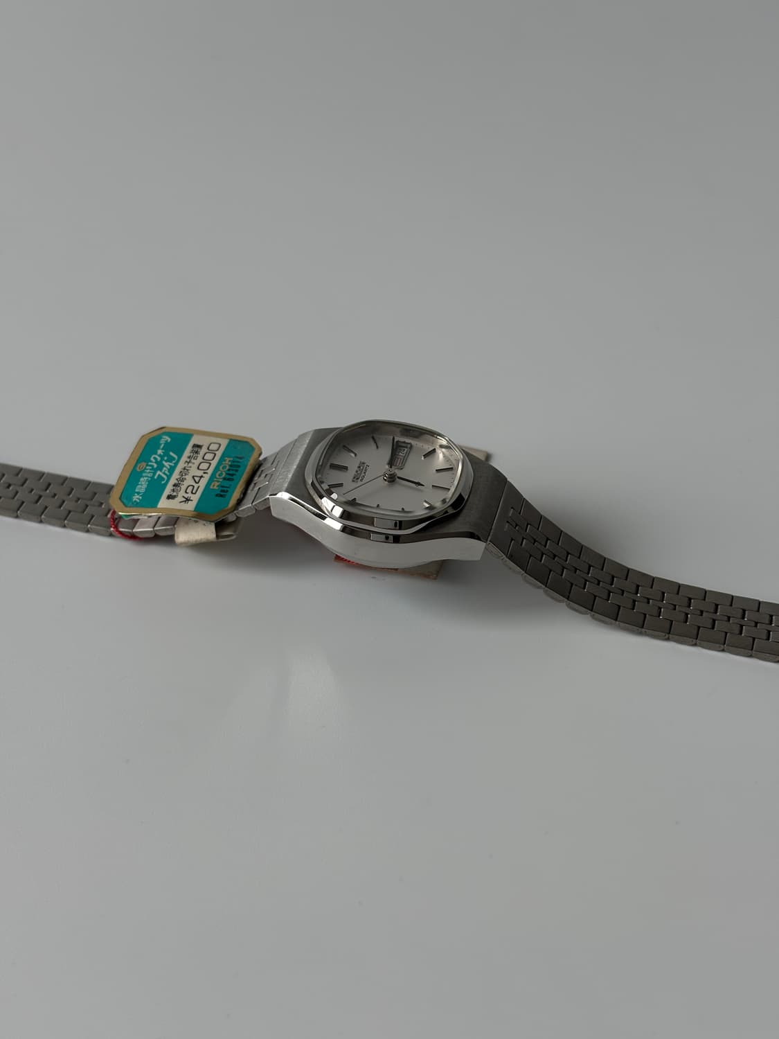 리코 1980년대 빈티지 시계 실버 쿼츠 여성 데드스탁 상품이미지5