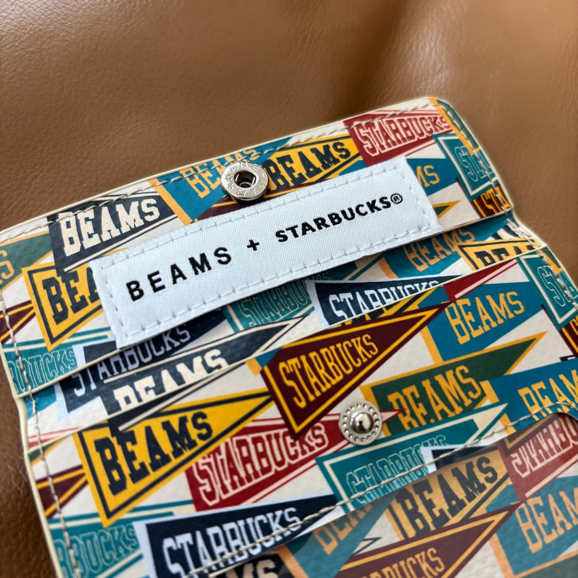 Beams 빔즈 빔스 스타벅스 패스 케이스 월렛 지갑 상품이미지7