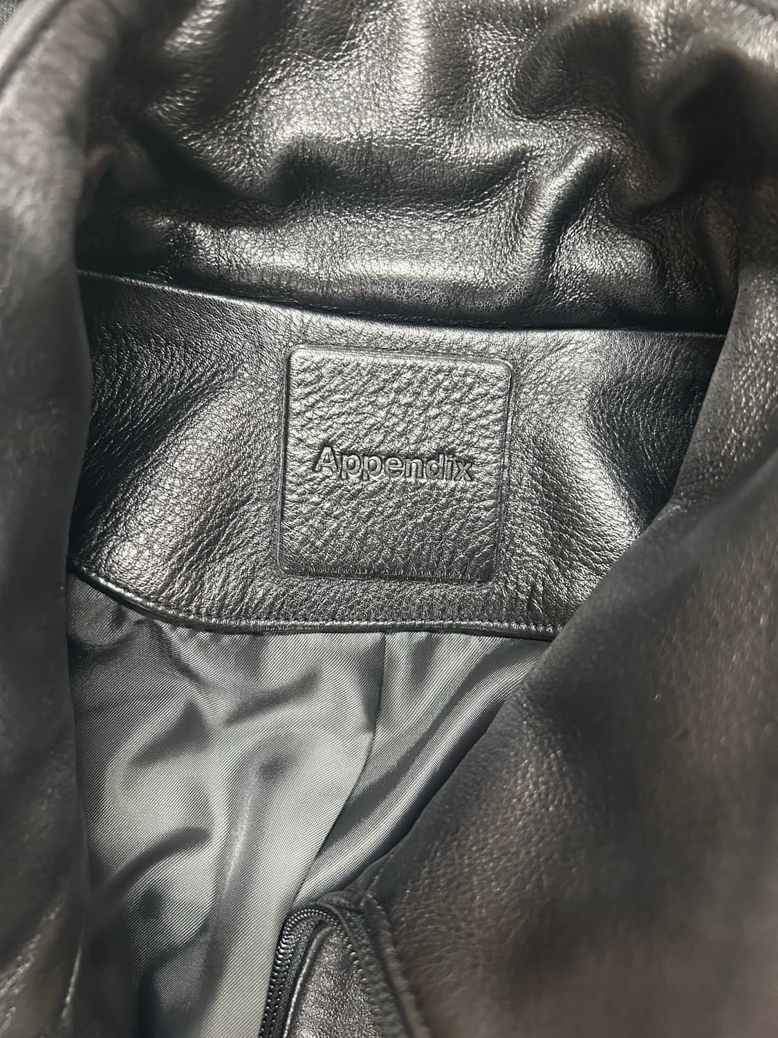머듈 014 appendix 레더자켓 black 2size 상품이미지6