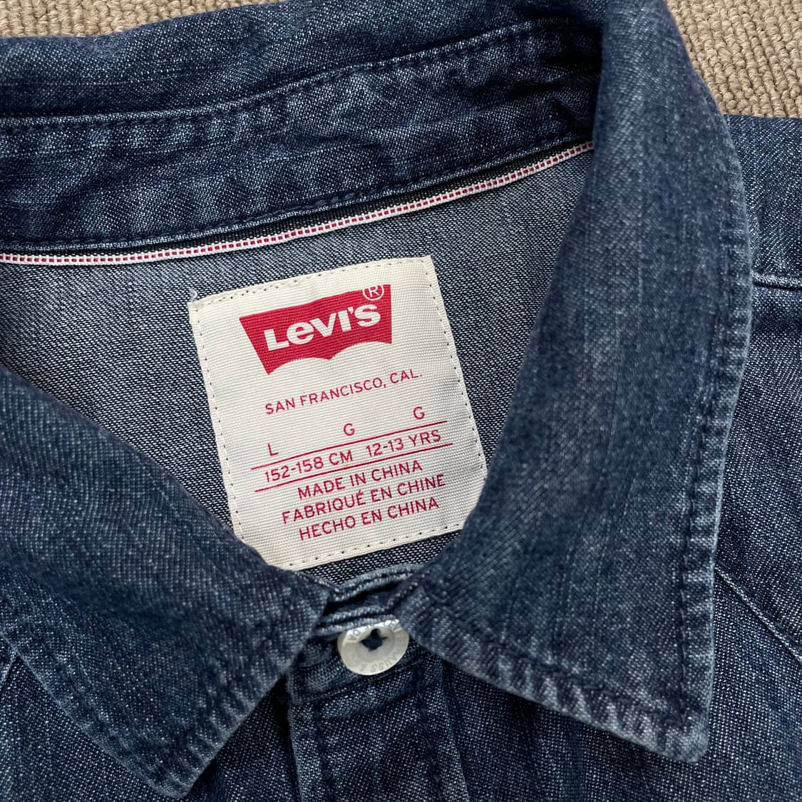 levis 리바이스 우먼스 웨스턴 데님 셔츠  상품이미지2