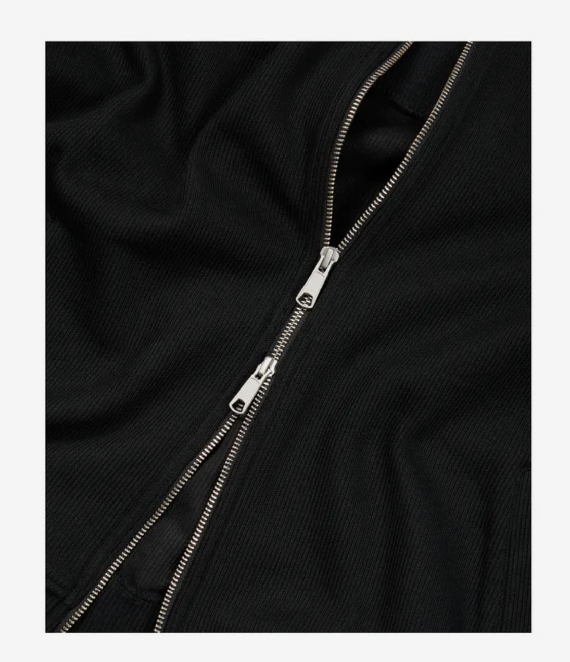 Etce PANNEL KNIT ZIP UP (BLACK) 상품이미지4