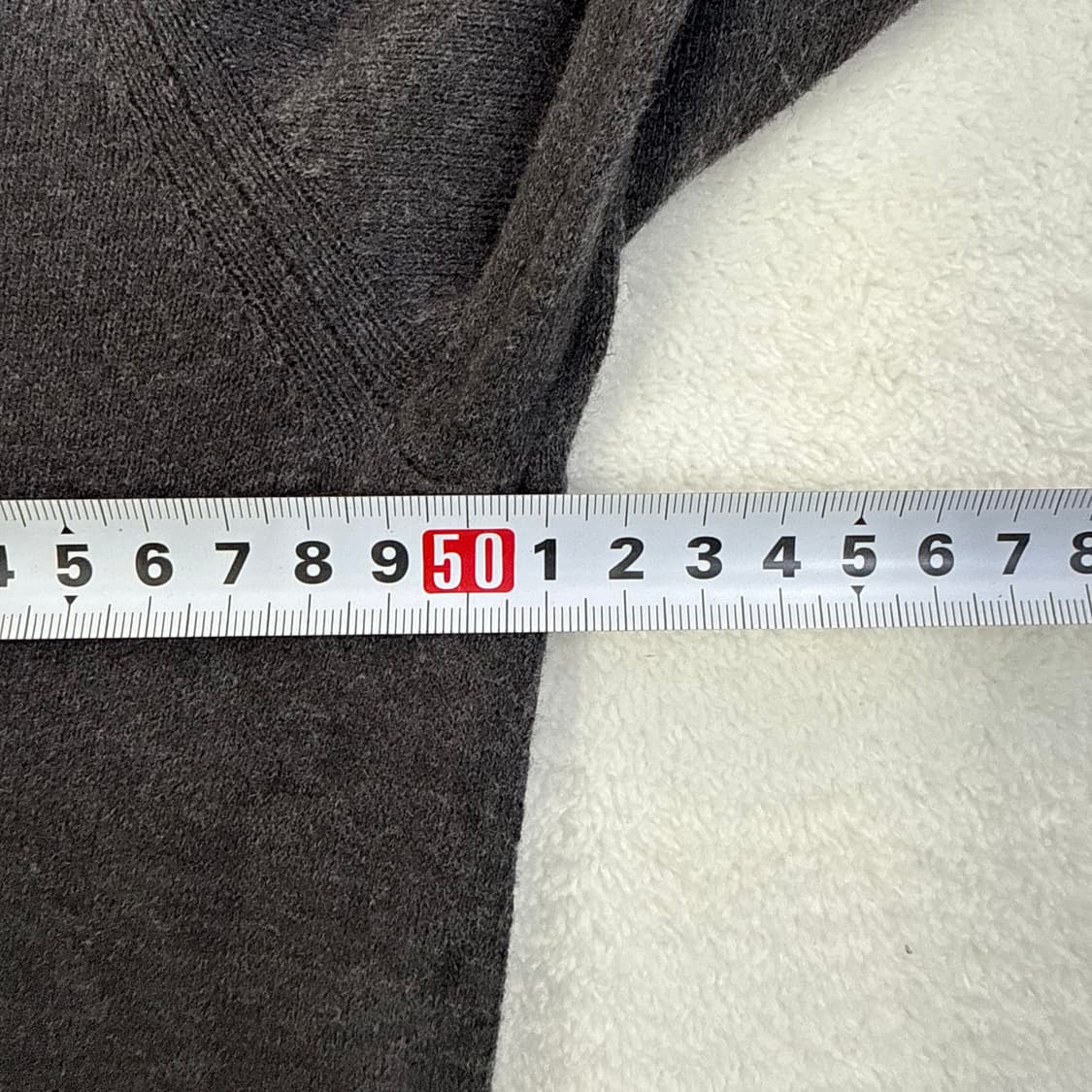 L 노스페이스 차콜 브이넥 니트 0227T 상품이미지5