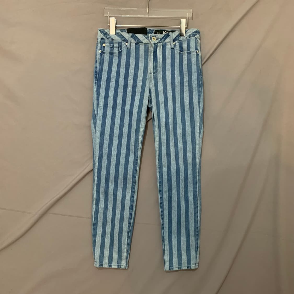 28인치 아르마니익스체인지 스트라이프 스판 스키니 카프리 데님 청바지 상품이미지2