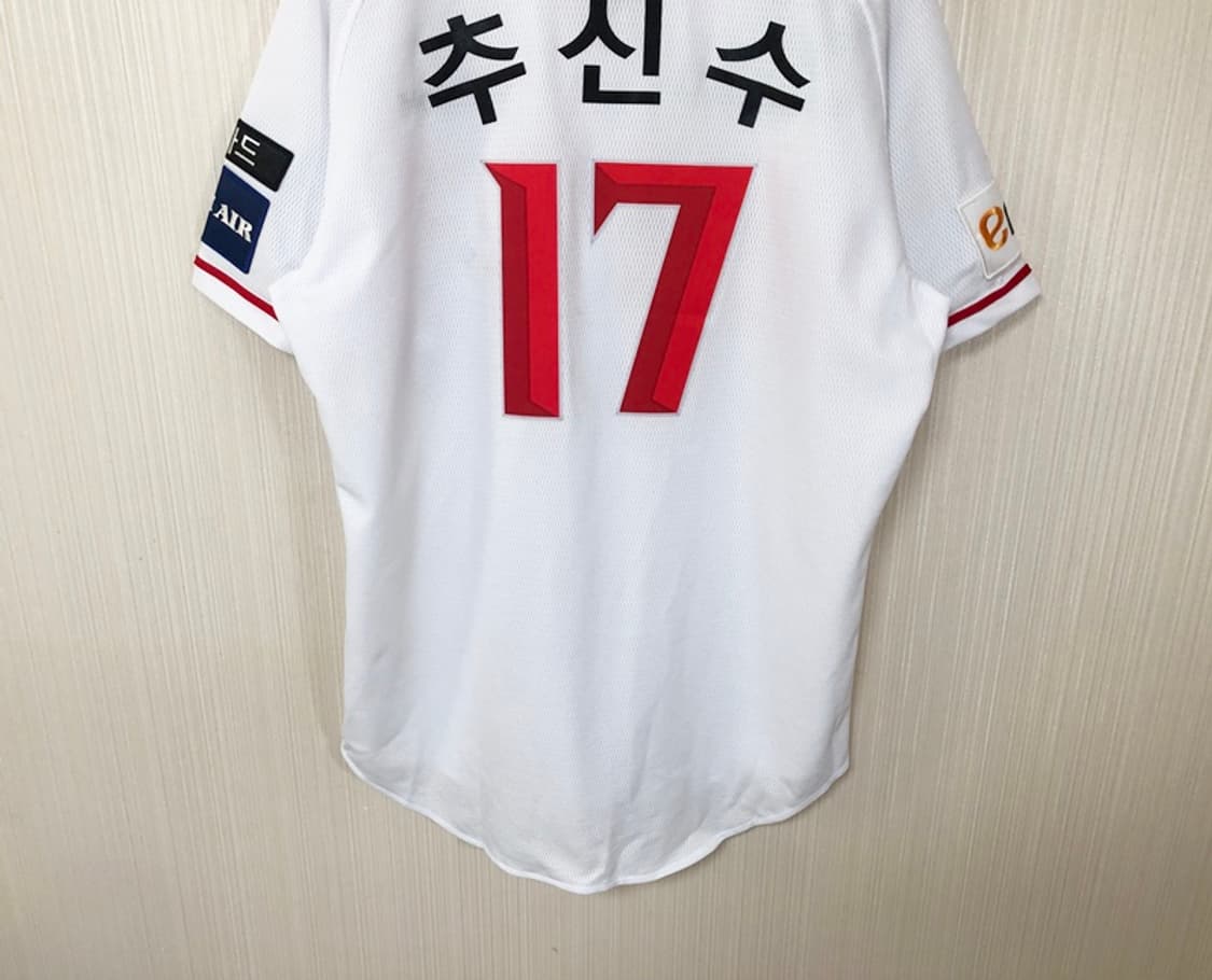 KBO 다이나핏 SSG랜더스 어센틱 홈유니폼/져지 L #17 추신수 상품이미지10