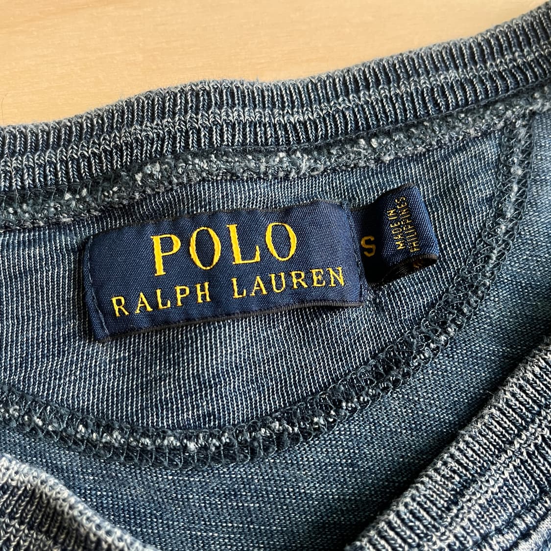 Polo Ralphlauren Indigo Dyed Henley Neck 상품이미지5