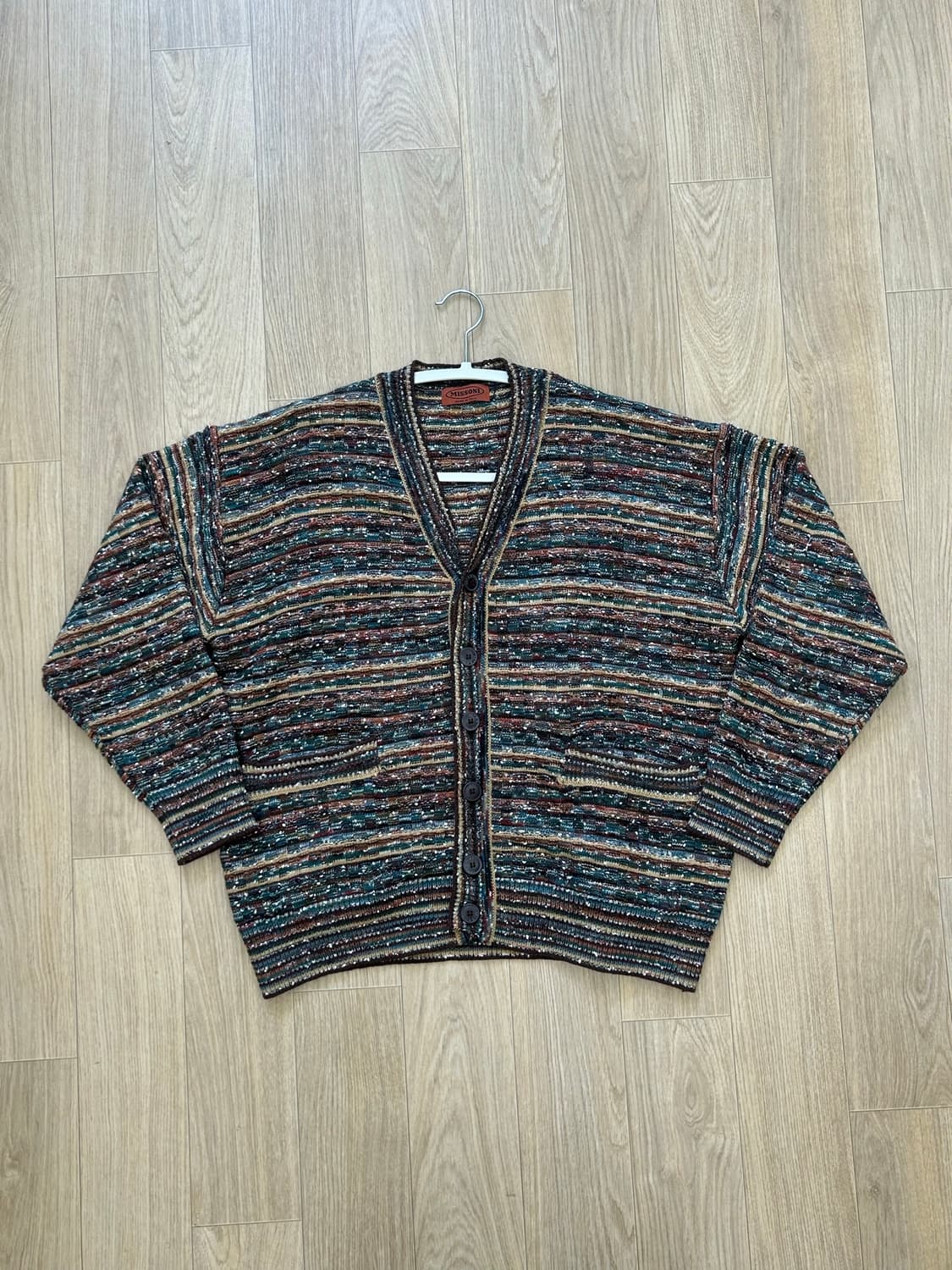 MISSONI 이태리 멀티패턴 니트 가디건 Made in Italy 상품이미지1