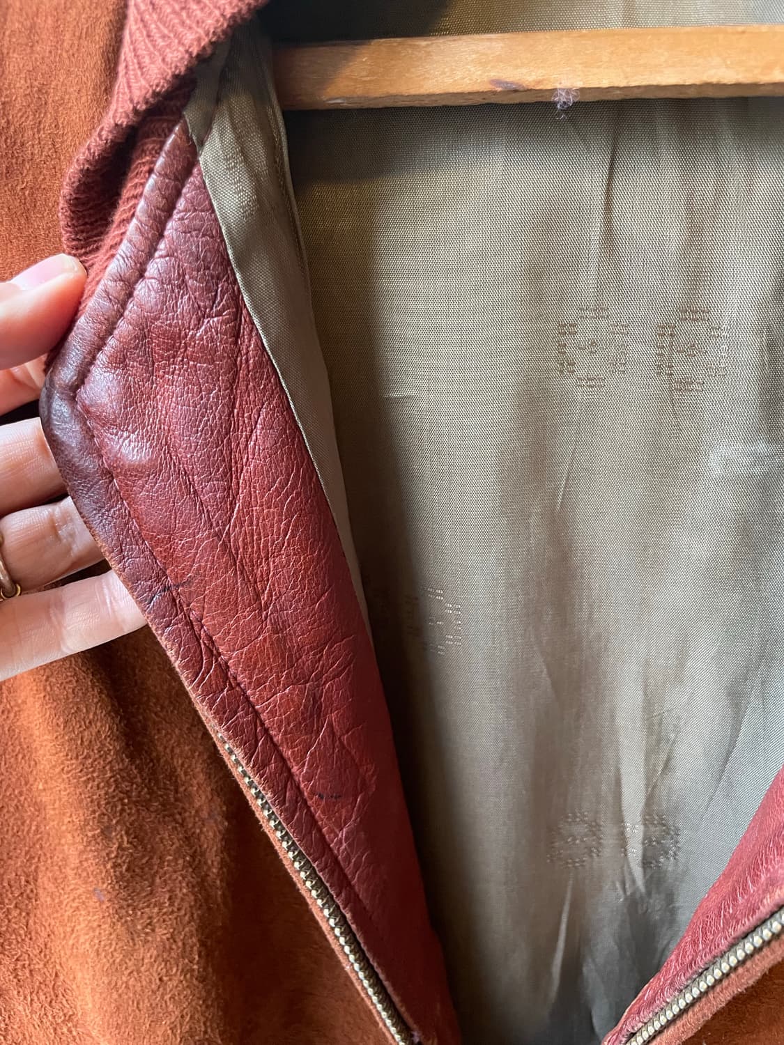 1950s~60s Vintage Suede Bomber Jacket 상품이미지5