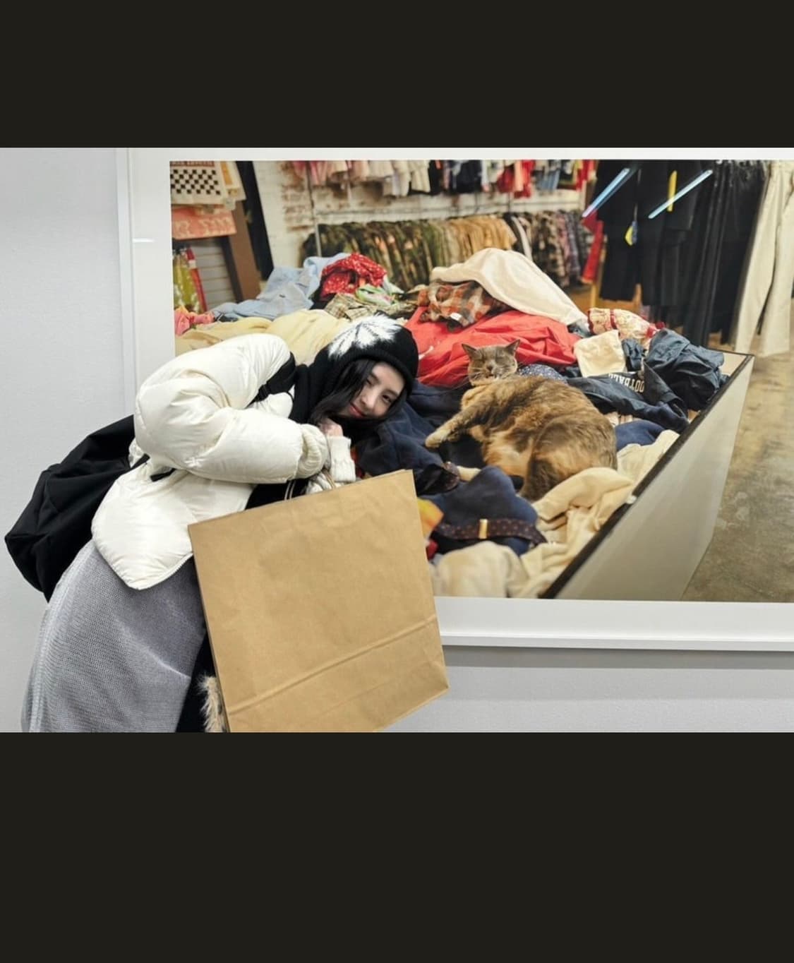 오픈와이와이 자카드 후드 스카프 상품이미지2