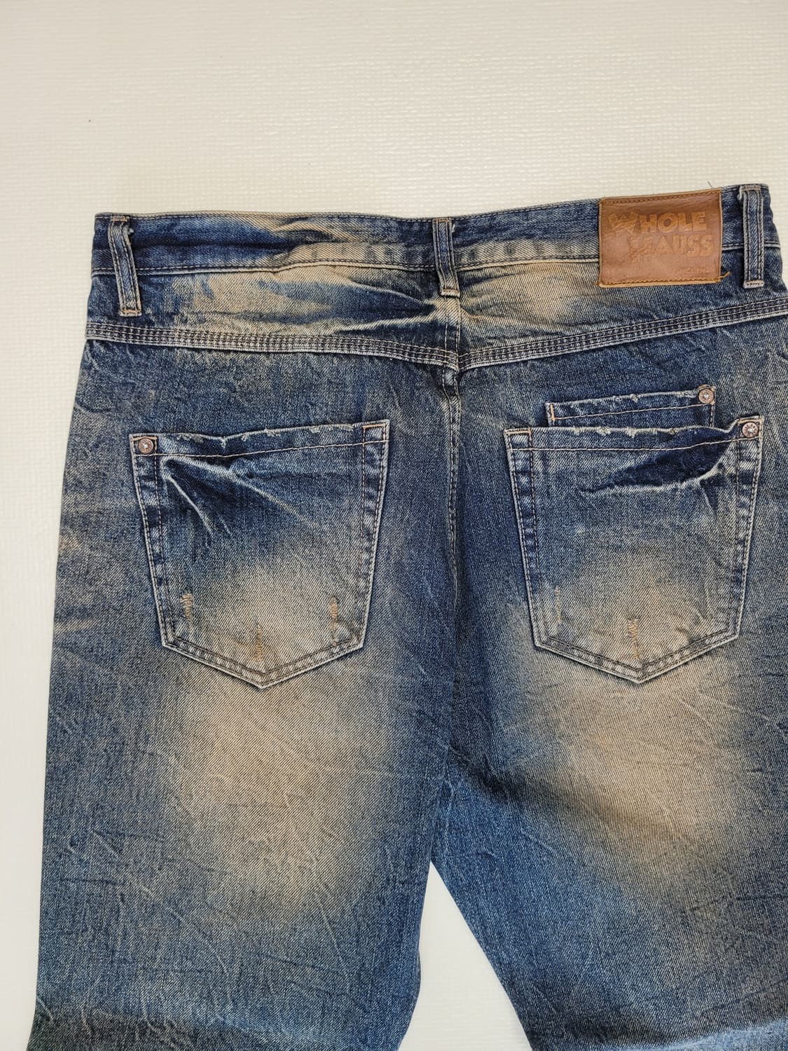 홀하우스 WHOLE HAUSE 남자 빈티지 워싱 청바지 34 스틸블루  상품이미지10