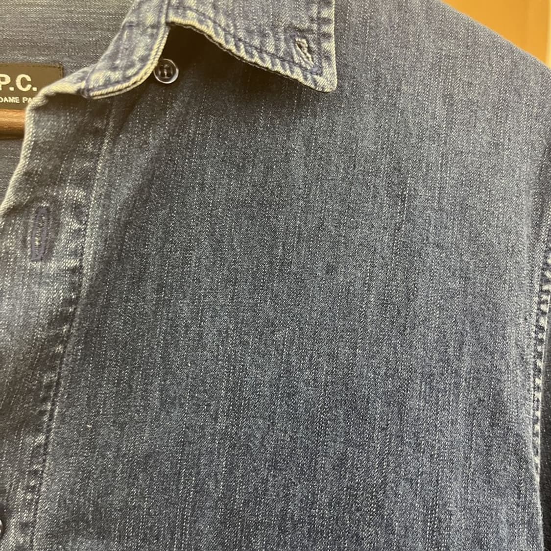 아페세 APC 올드스쿨 빈티지 캐주얼 데님 셔츠 S C09759 상품이미지8