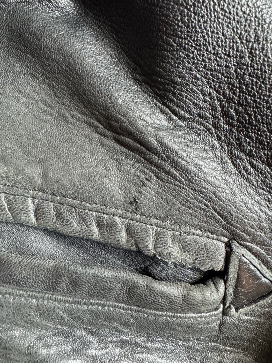 90‘s Avirex 리얼 레더 바시티 자켓 L 상품이미지7