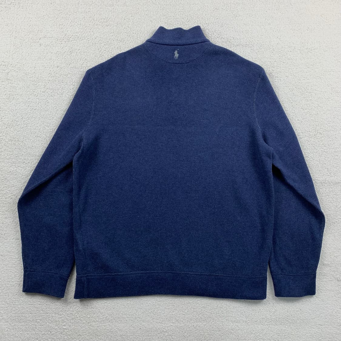 폴로 랄프로렌 패치로고 네이비/그레이 리버시블 쿼터집 니트 상품이미지2