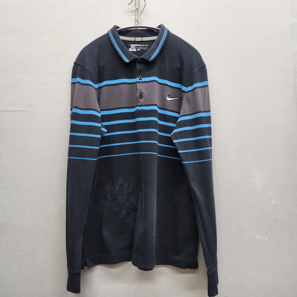 나이키 골프 스트라이프 로고 카라 긴팔티 L(M) 남여공용 상품이미지1