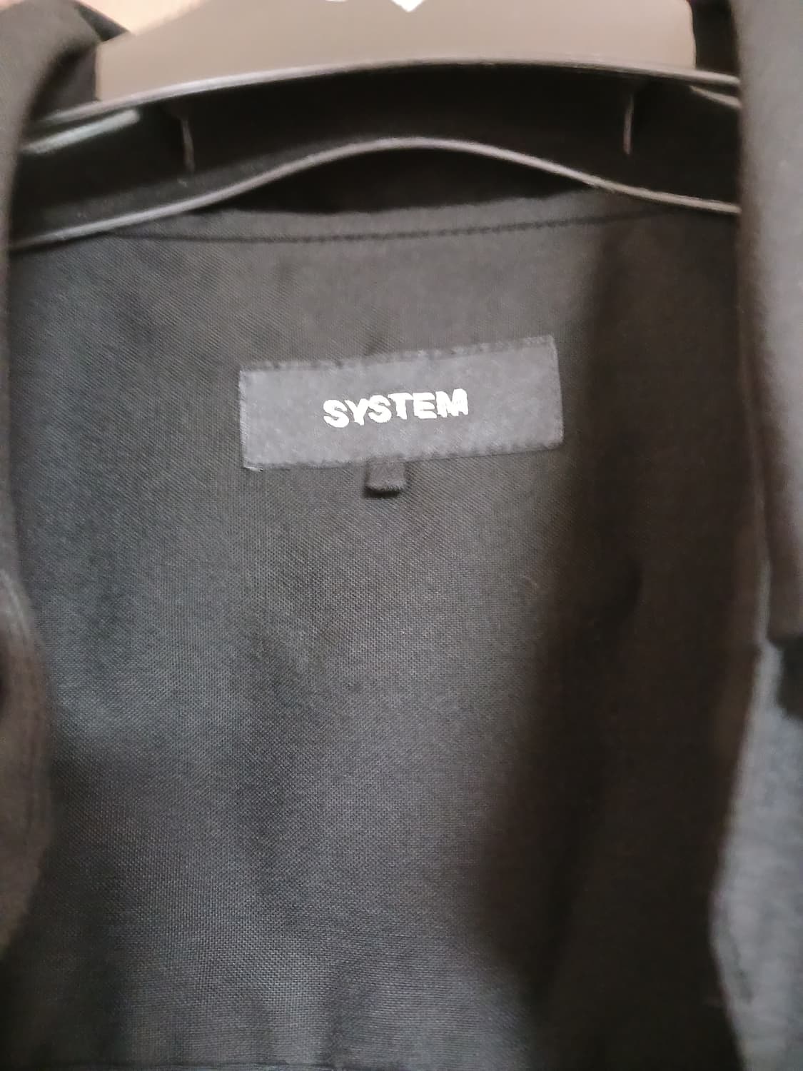 시스템옴므 남성 블랙 울 셔츠105  상품이미지6