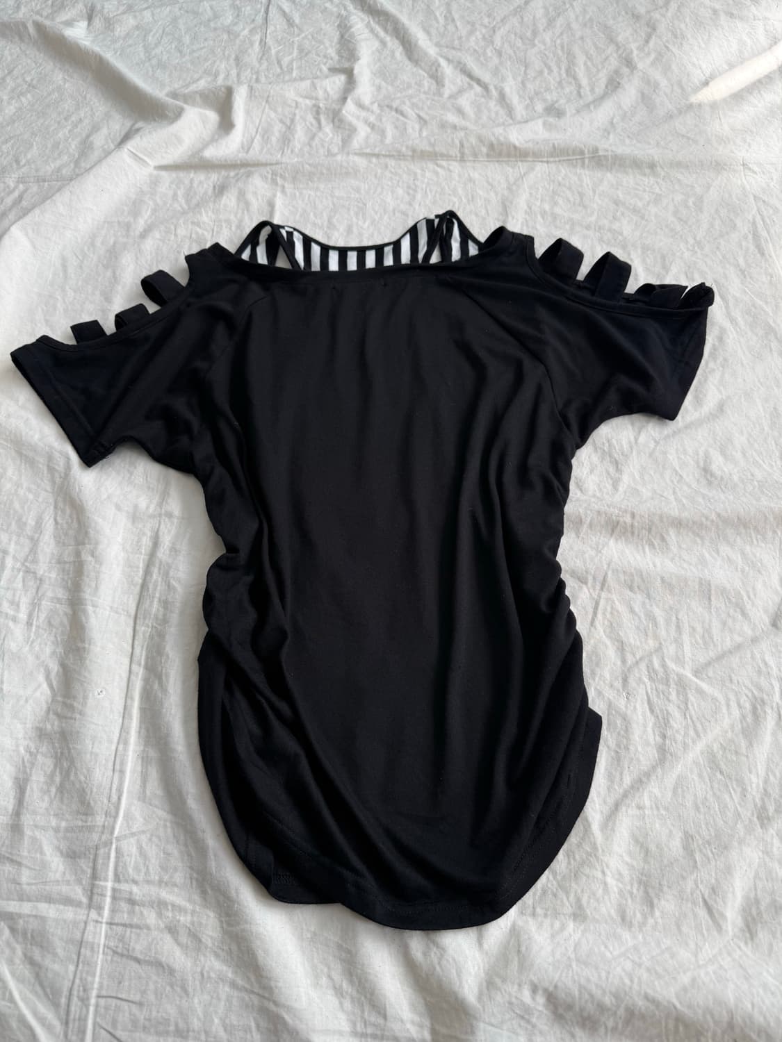 블랙 펑크 락시크 반팔탑 상품이미지6