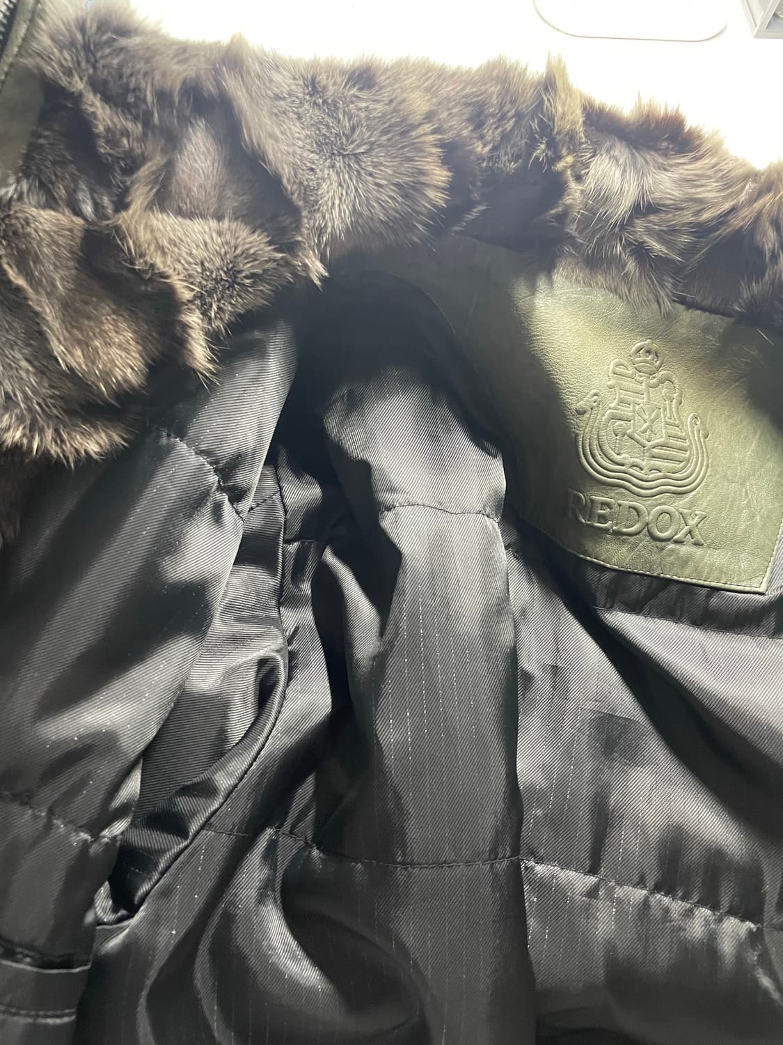 빈티지 레드옥스 여우 퍼 레더자켓 상품이미지7