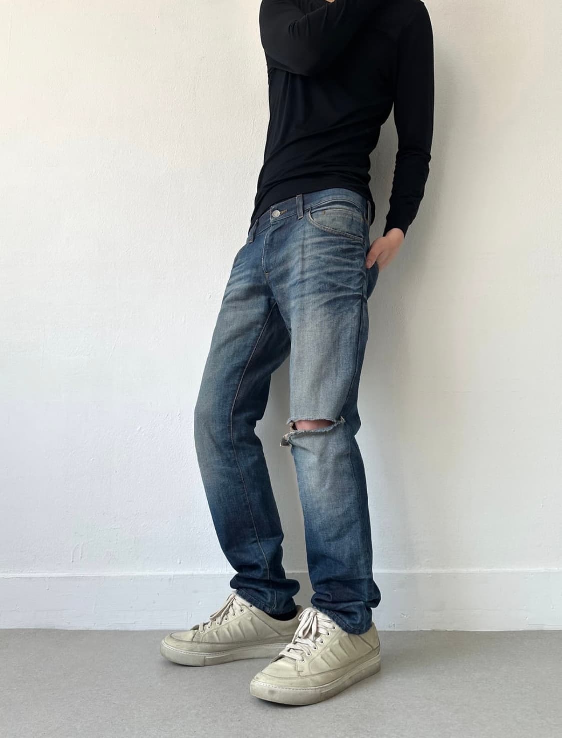 Dolce & Gabbana 2000s washing slim denim 상품이미지2